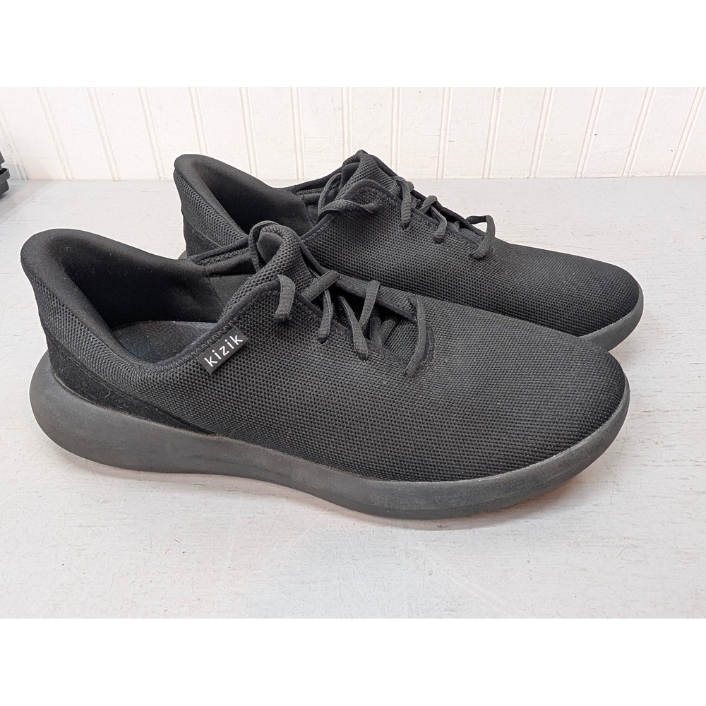 Kizik Black Knit Madrid Eco Size Women's 12 Men's 10.5 Sneakers Shoes Hands Free